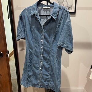 Frame Denim Light Blue Casual Dress large